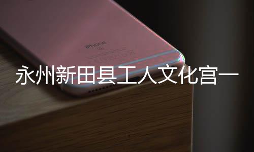 新田县工投用大厅即将建成人文永州一楼演艺化宫